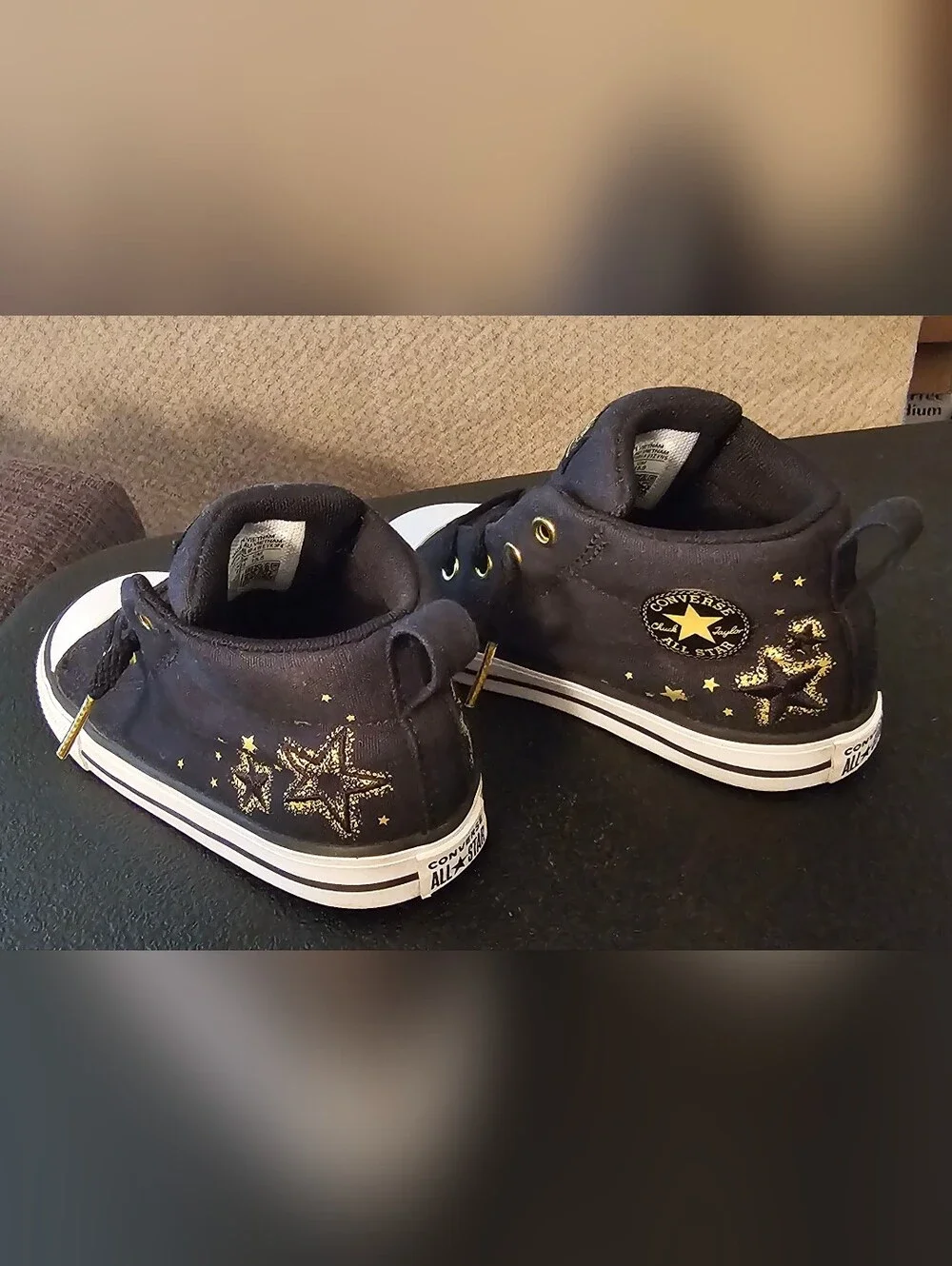 Converse Chuck Taylor All Star Toddler Gold Star Mid Top Street Sneakers Size 9